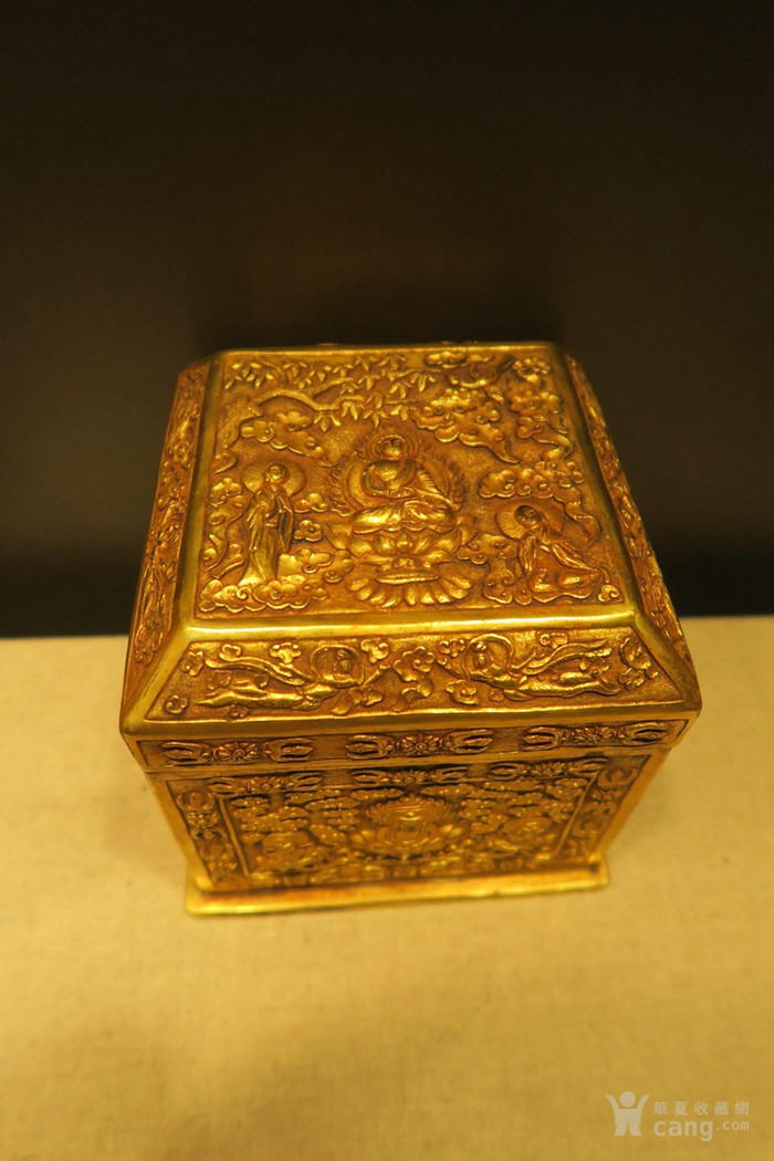 铜鎏金观音宝盒 22 20 ahjjj