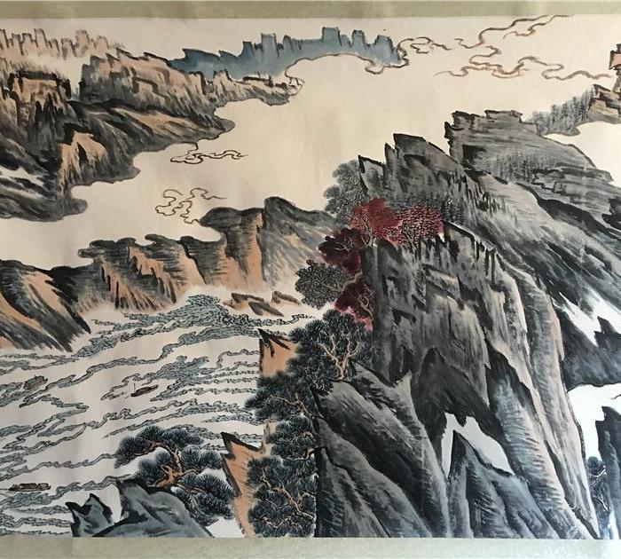 陆俨少山水作品