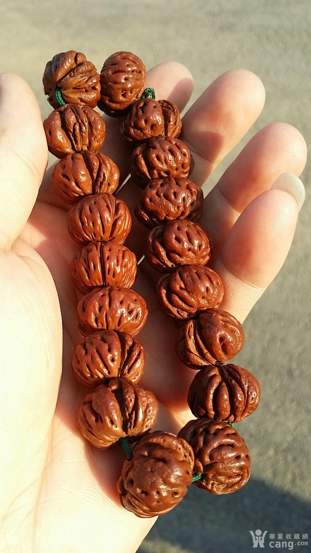 包浆派矮桩蟠桃核手串