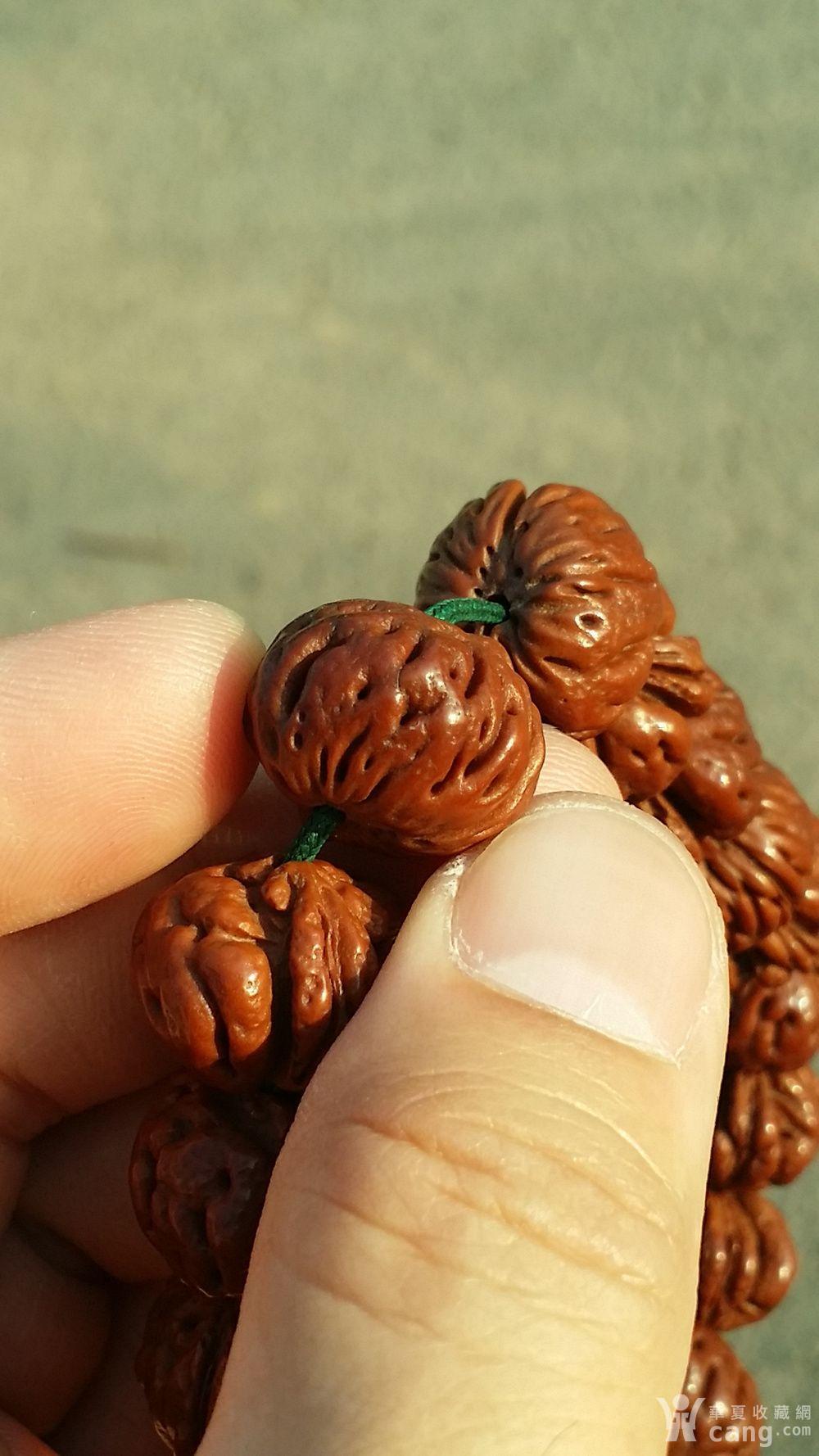 包浆派矮桩蟠桃核手串