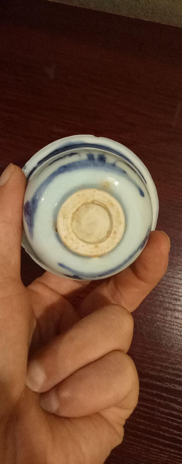 明中期青花小酒杯