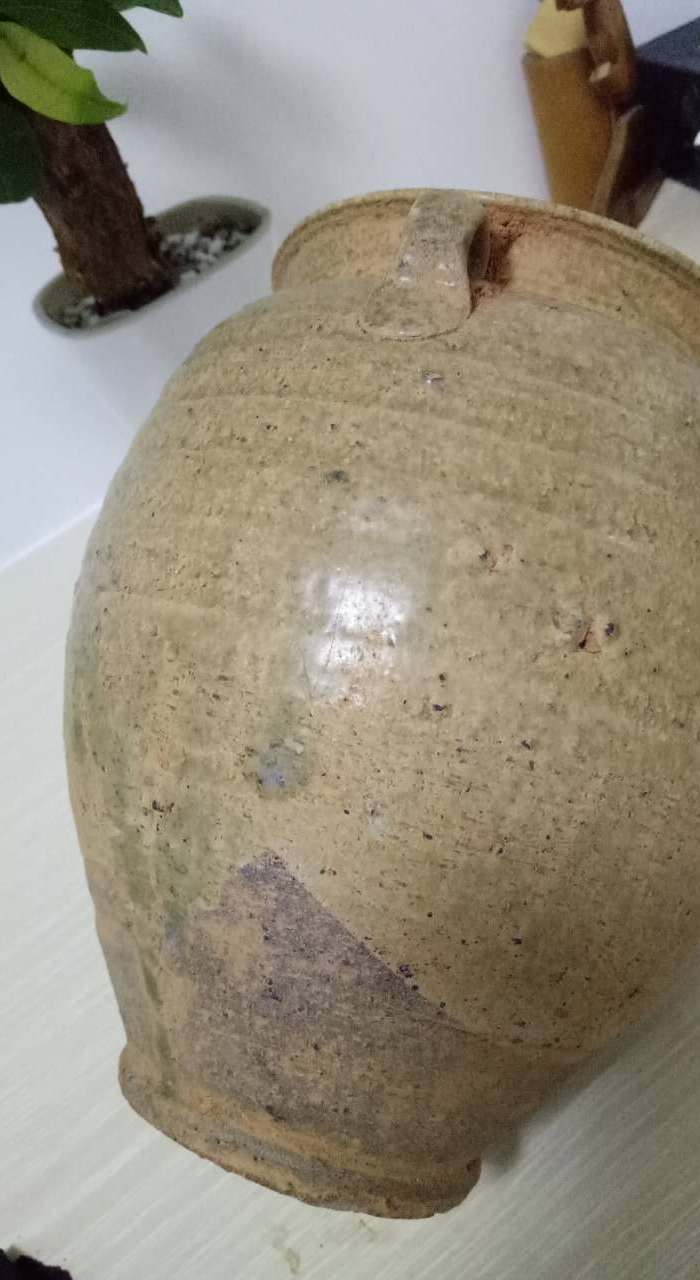 *唐青釉双耳罐 包老包真