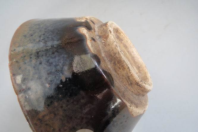 民国磁州窑铁锈花大碗茶茶碗一个没毛病