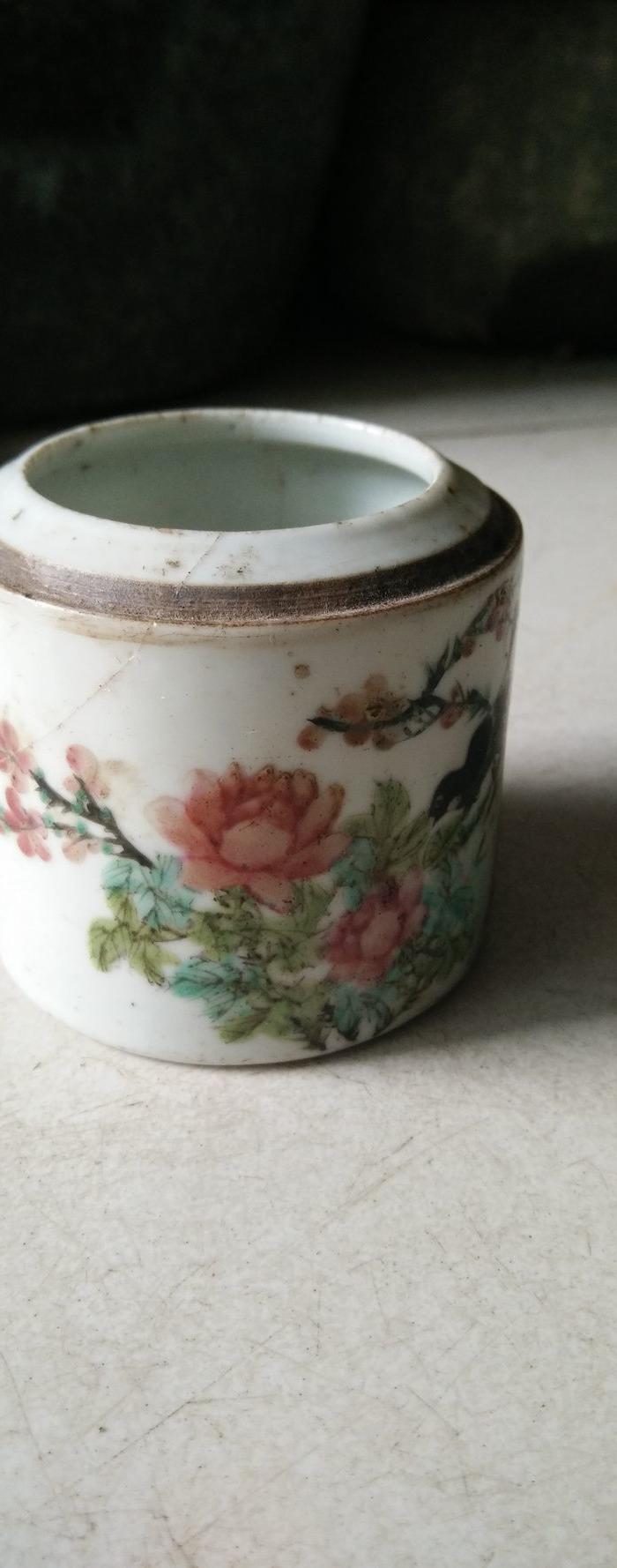 清晚期光绪官窑内造五彩罐