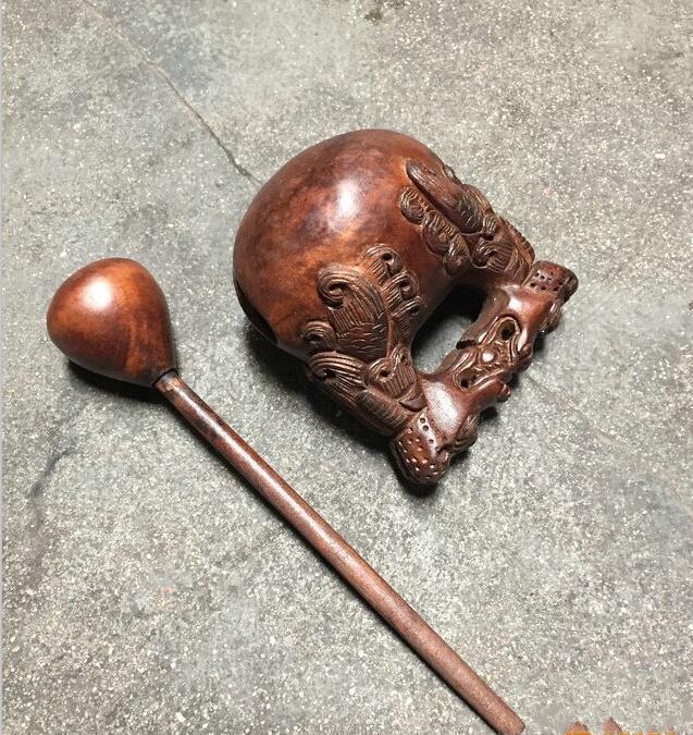 收来的一个黄杨木老木鱼不议价