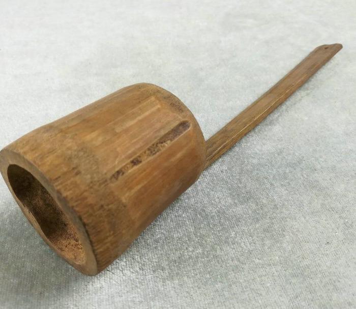 早期打酒打酱油醋的老竹器 老端子或提子,民俗老物件