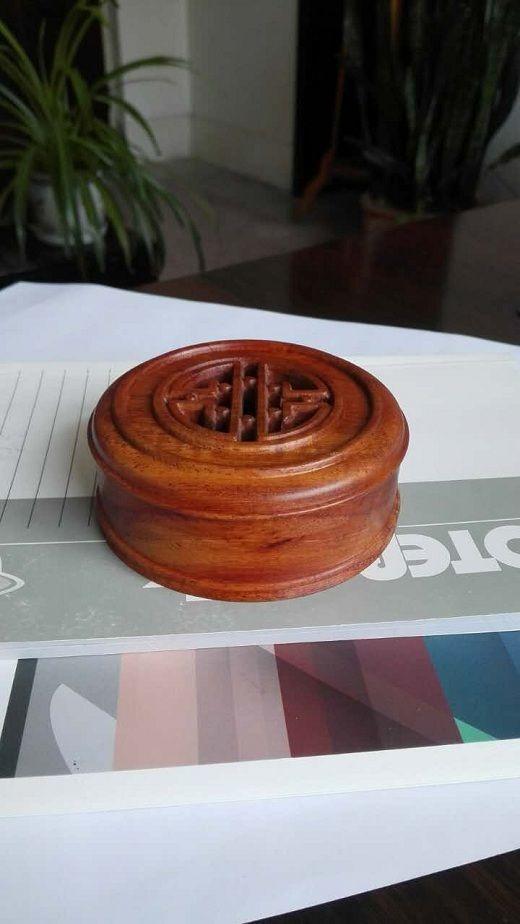 精品红木罐盖子
