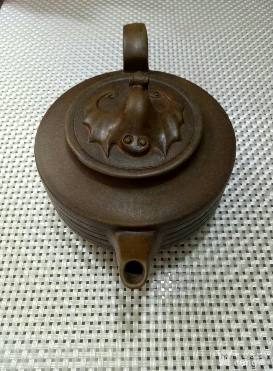 古铜泥蝙蝠紫砂壶