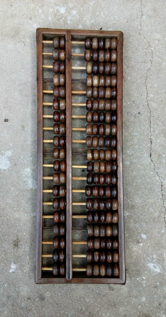 19档全红木老算盘