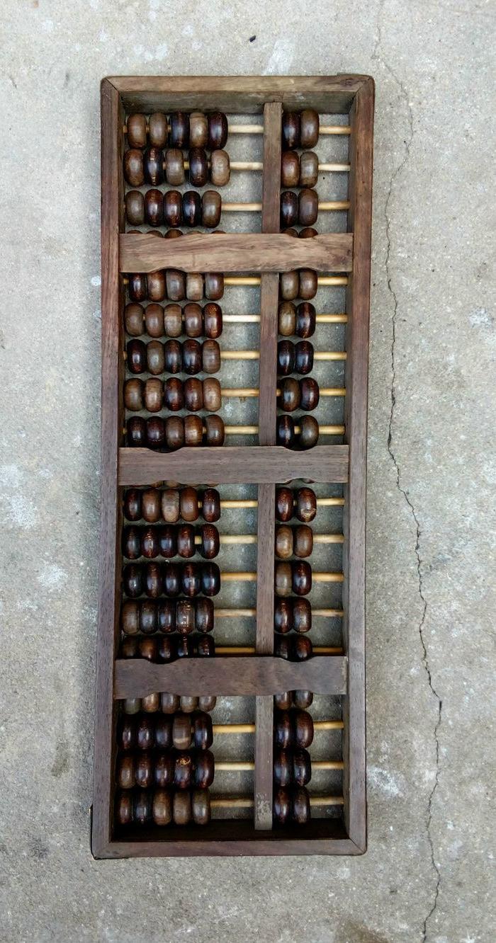 19档全红木老算盘