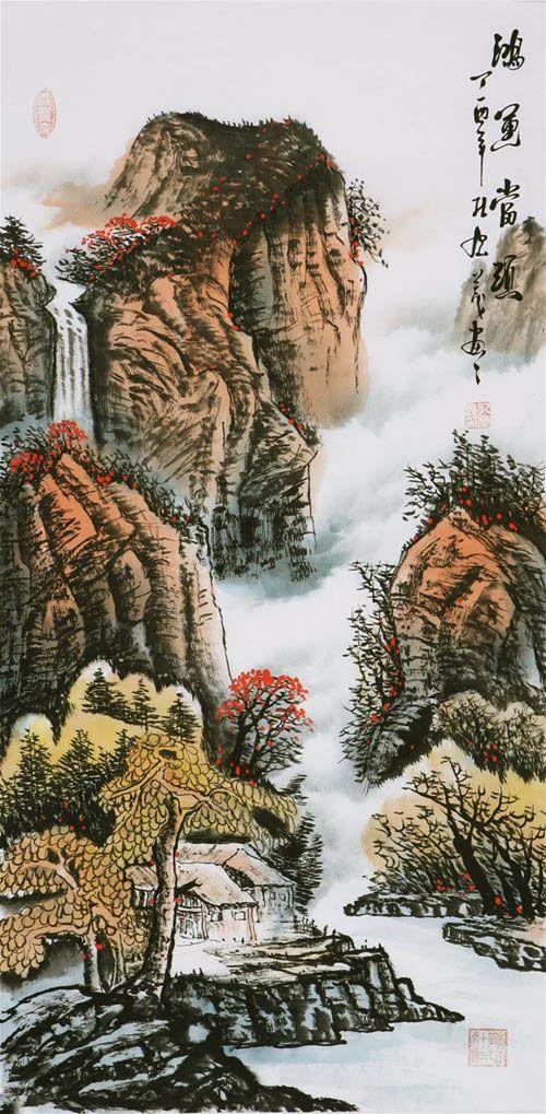 三尺竖幅山水价格_孔庆义 183 三尺竖幅山水图片_来自藏友泓宝斋_字画