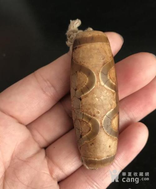 西藏老矿冰裂纹天珠 辟邪*锥天珠 龟裂纹天珠