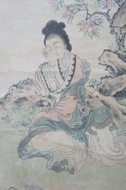 清代画家陈枚人物作品立轴