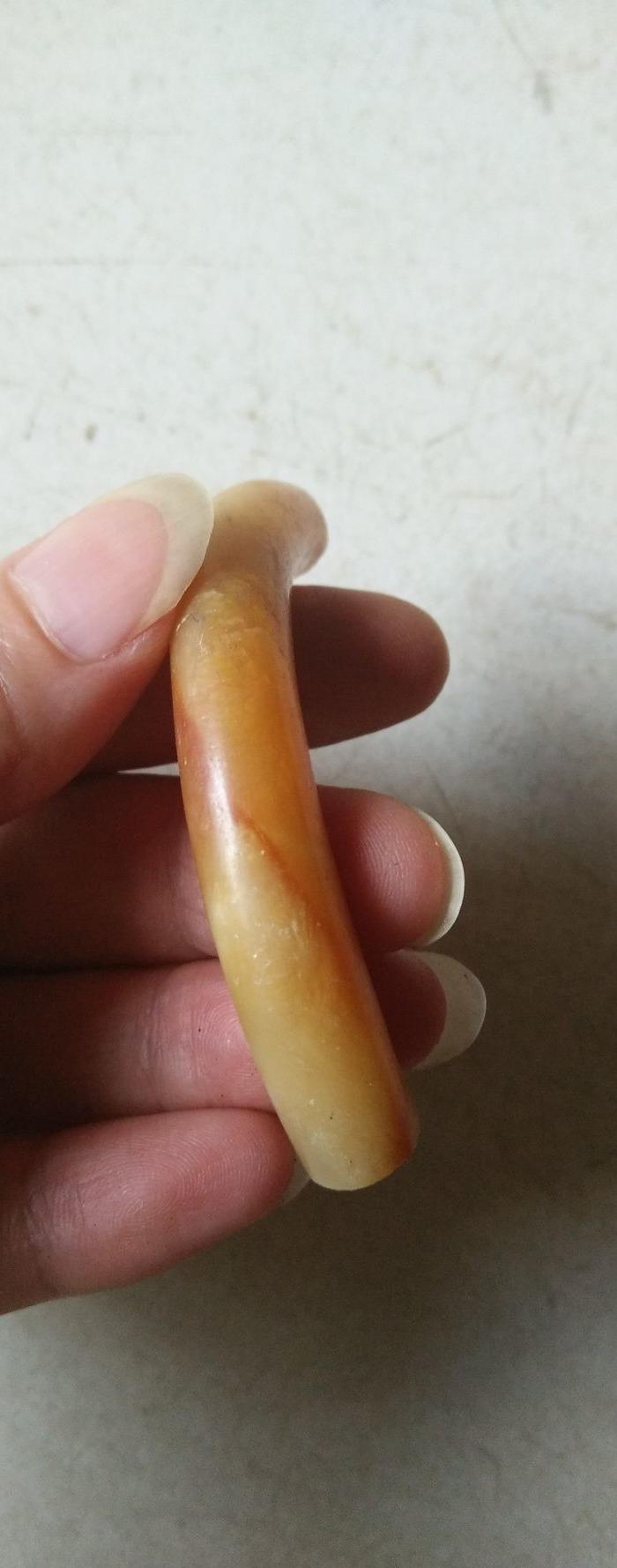 清代寿山石手镯残件《标本价》