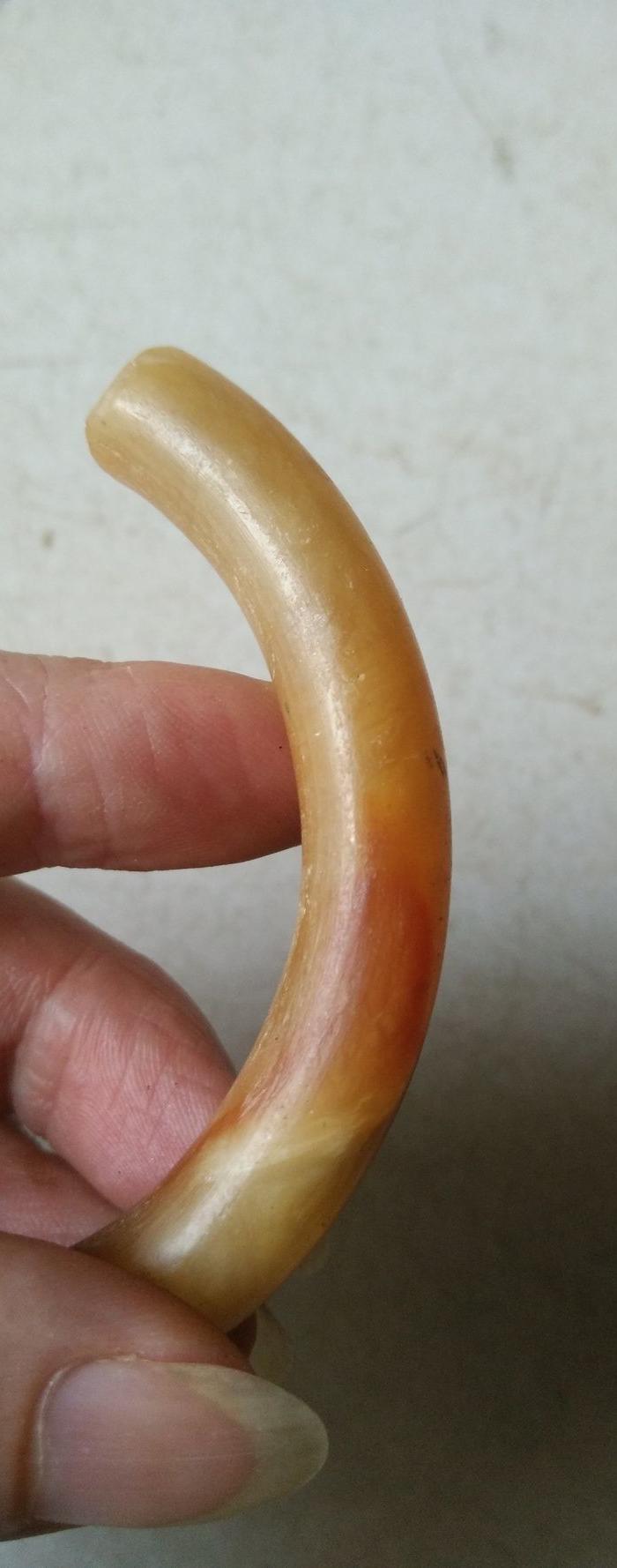 清代寿山石手镯残件《标本价》