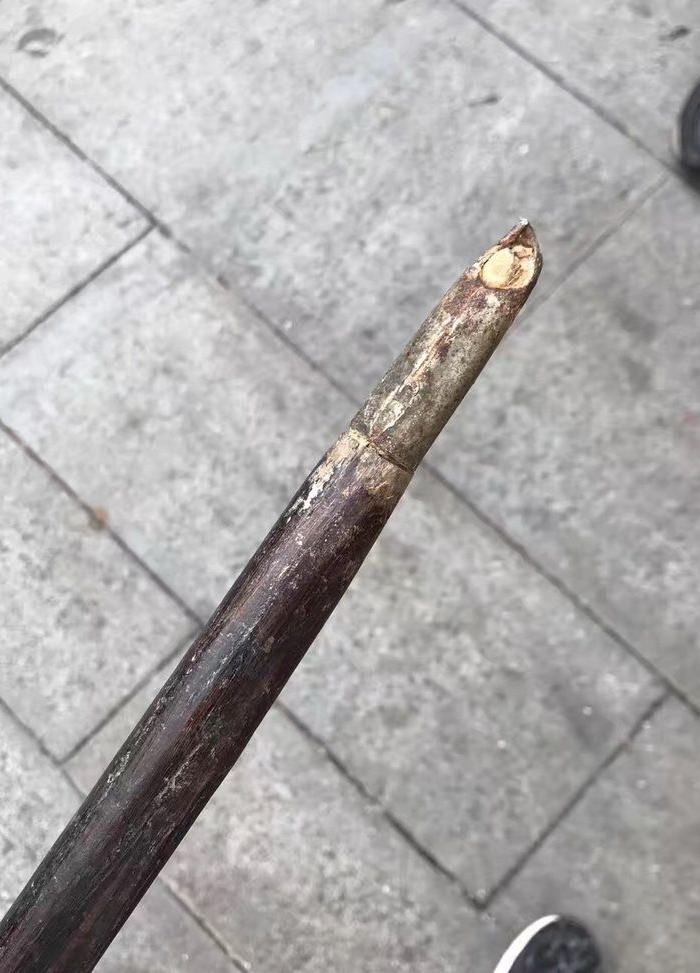 蛇形蛇首老拐杖