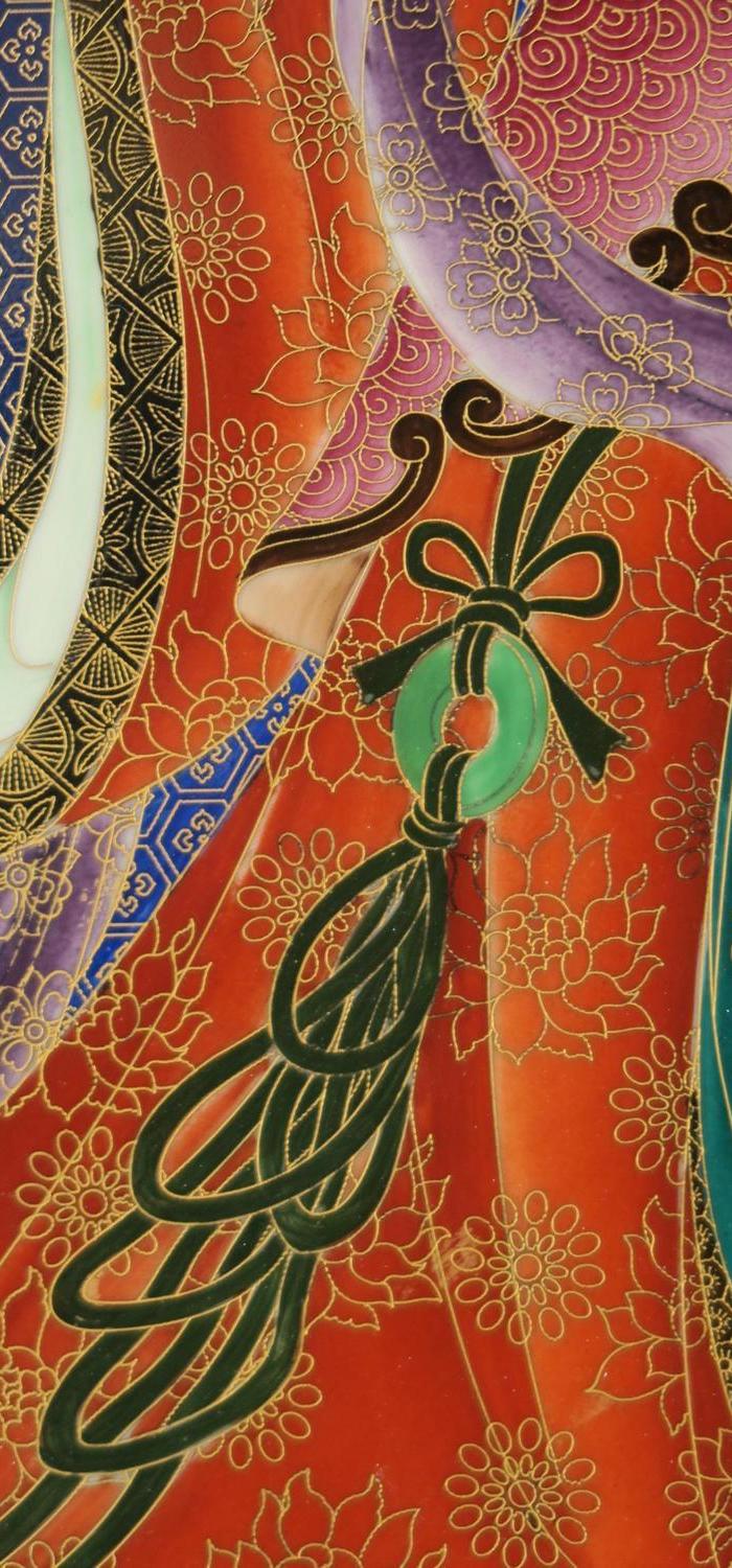 丁观鹏八仙瓷板画八条屏