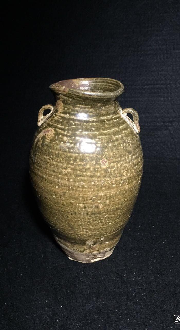 越窑系青釉双耳梅瓶