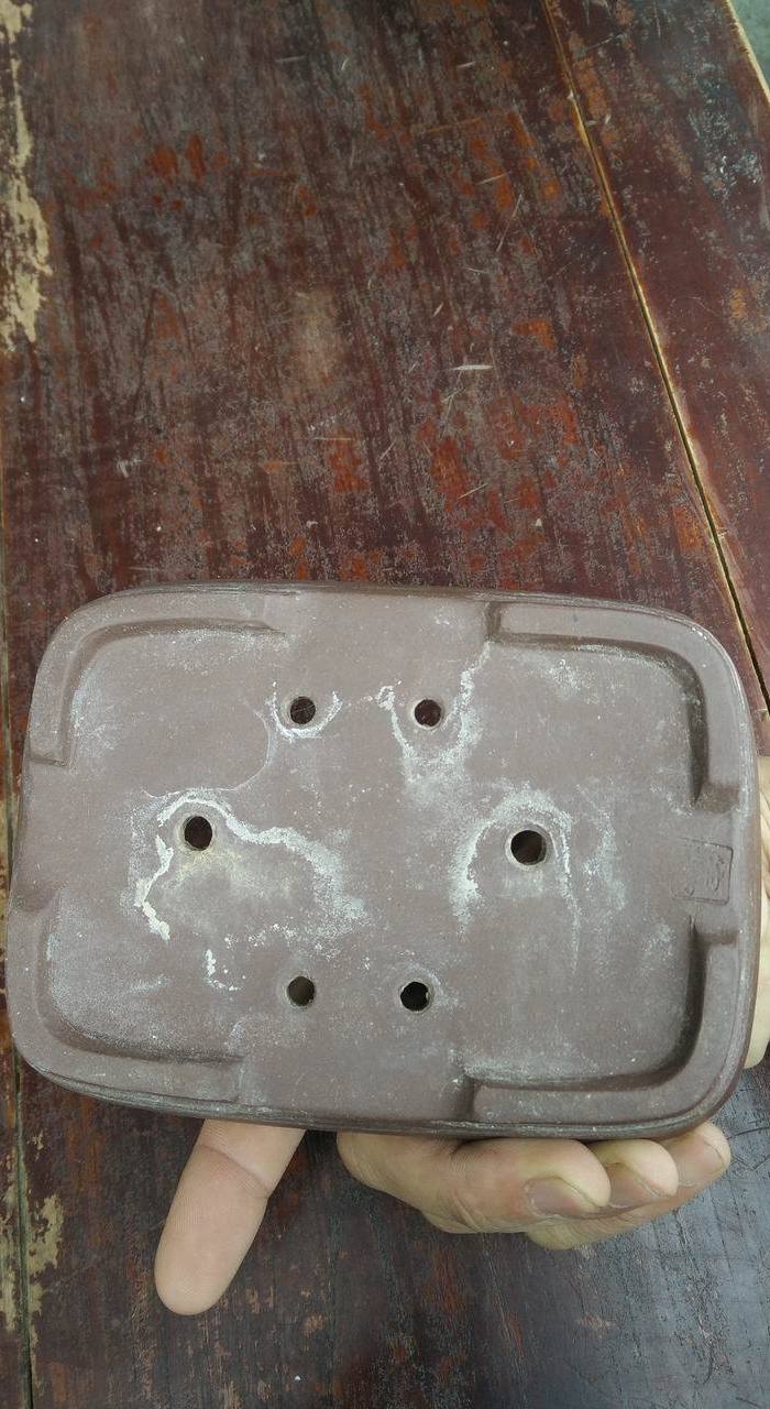 蒋琴芳制紫砂小花盆