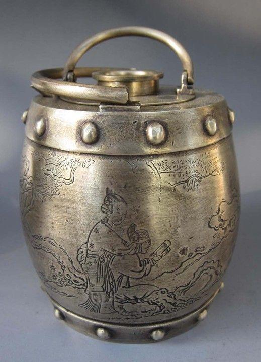 老白铜提梁温酒壶_老白铜提梁温酒壶价格_老白铜提