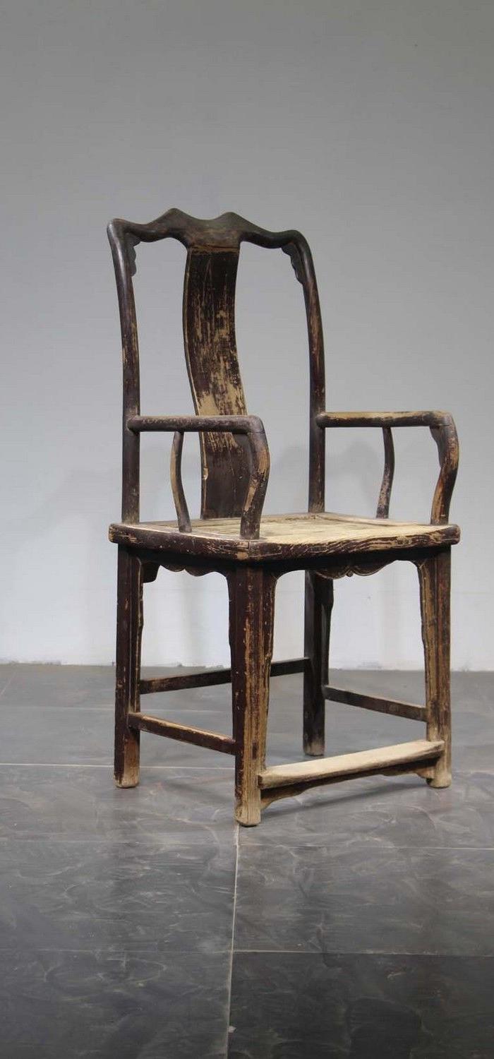 文房坐观 南官帽椅一对