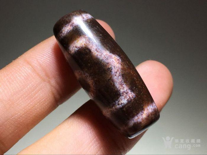 精品 藏传 清 满朱砂供 至纯三眼 天珠