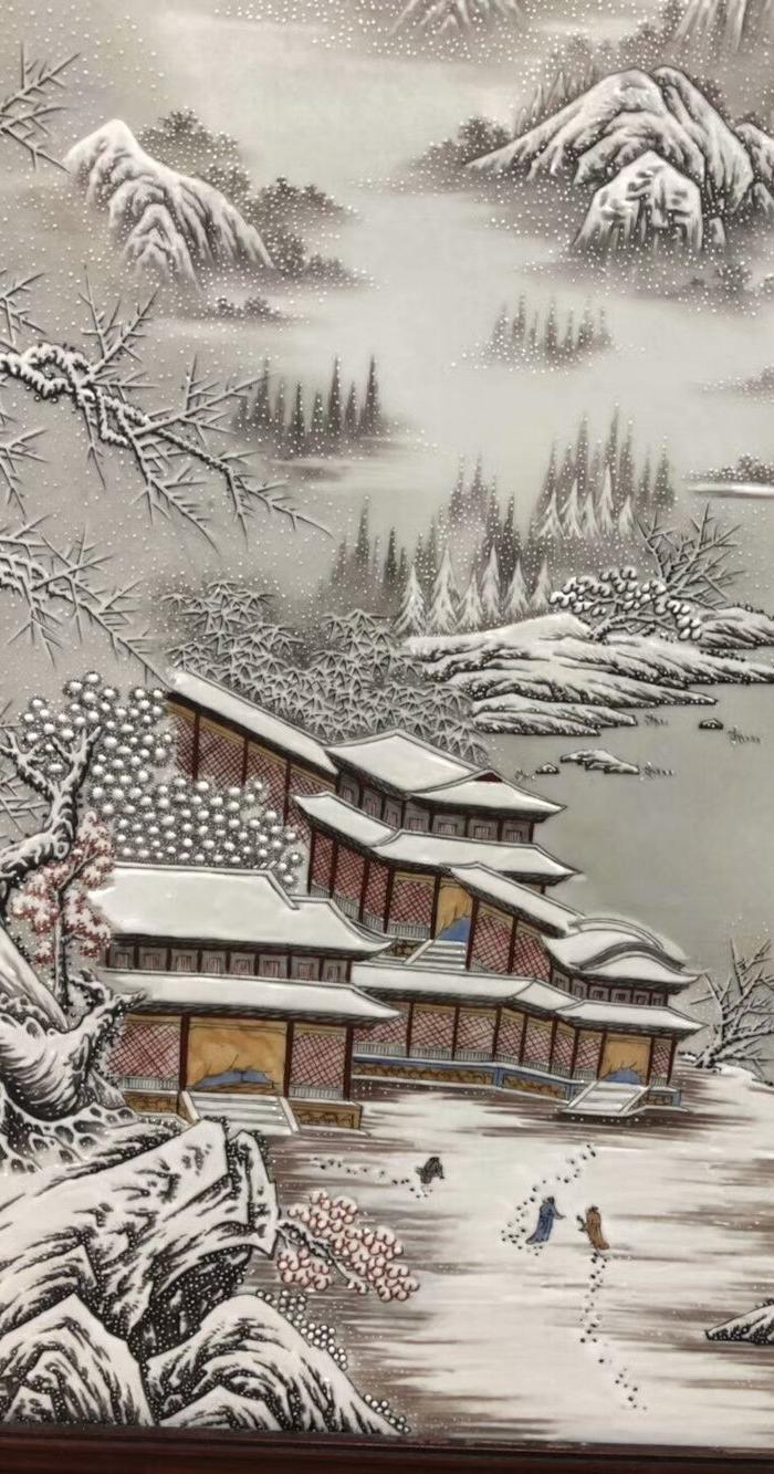雪景瓷板画 珠山八友何许人