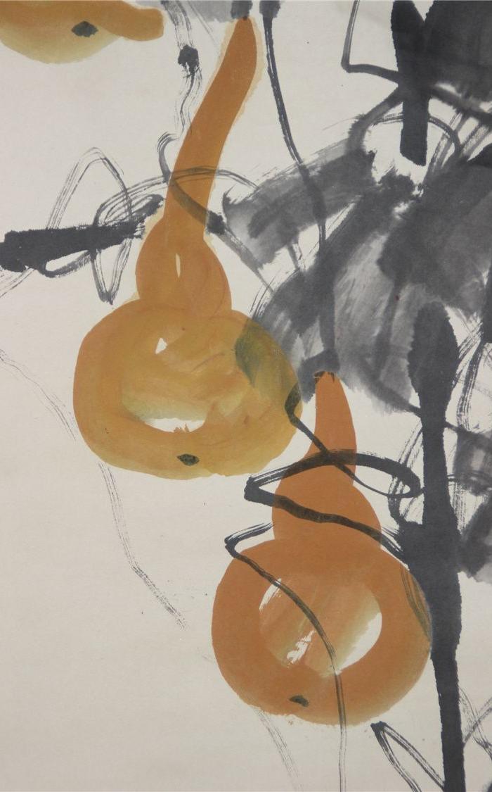 齐白石葫芦藤图