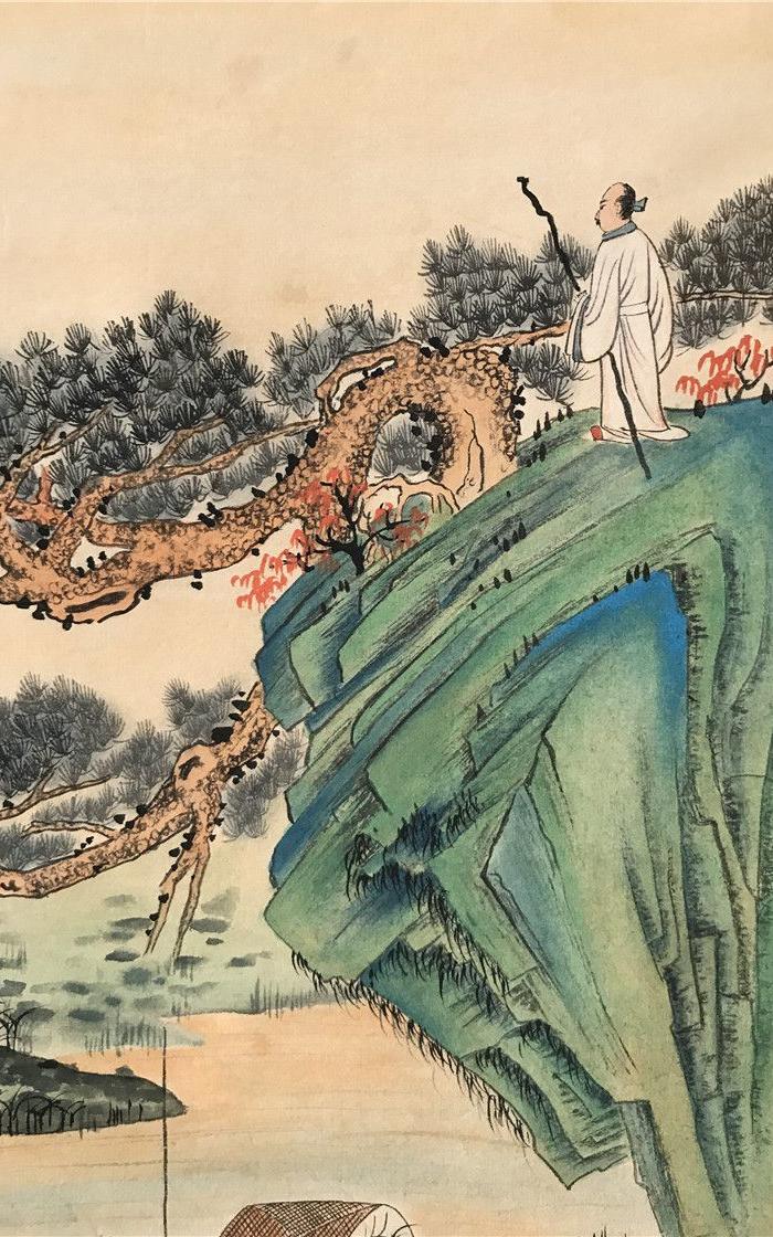 张大千山水人物