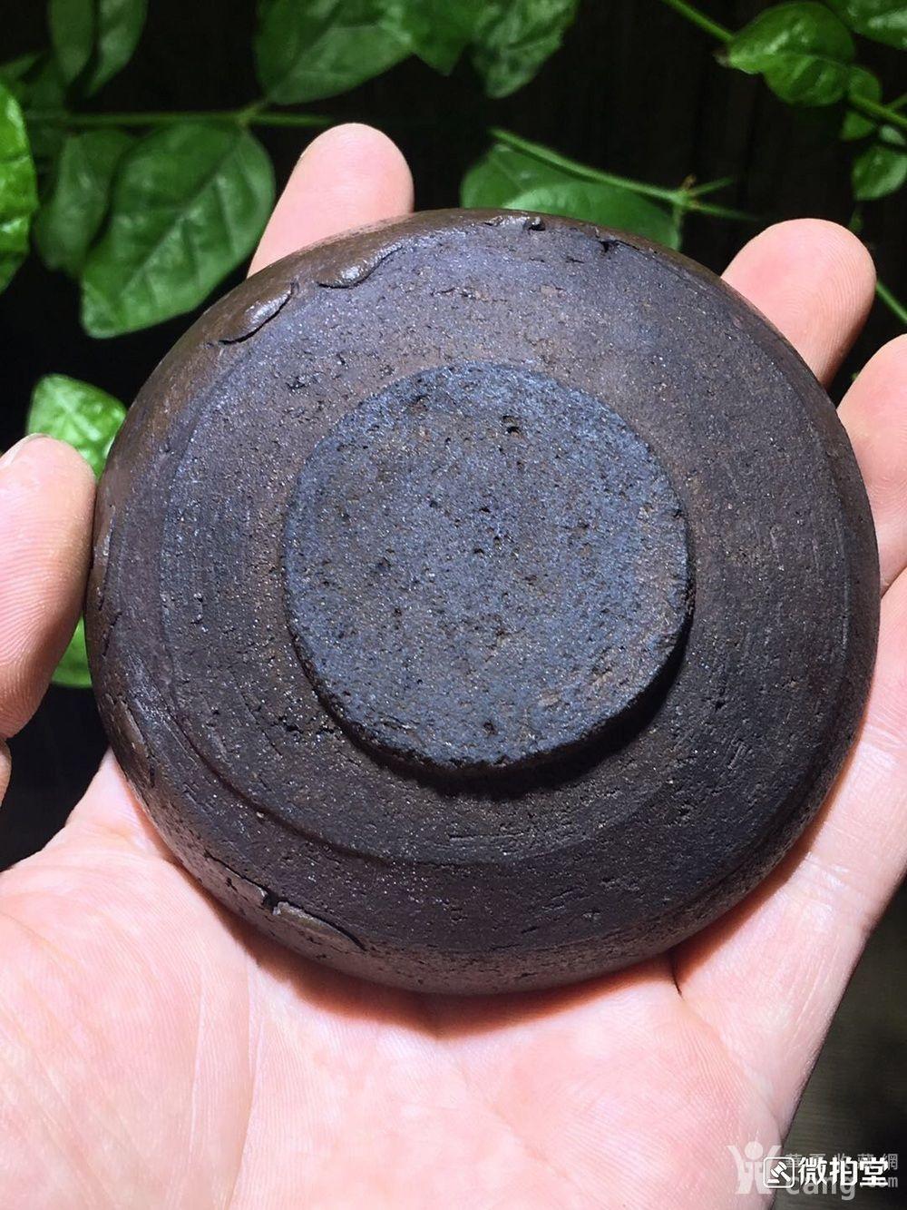 s建窑铁胎厚唇龟裂钵盏