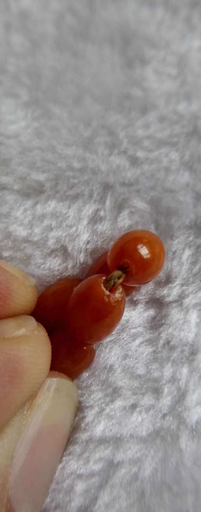 尺寸7毫米左右珠子56颗, 项链长度54.5厘米,15.8克.