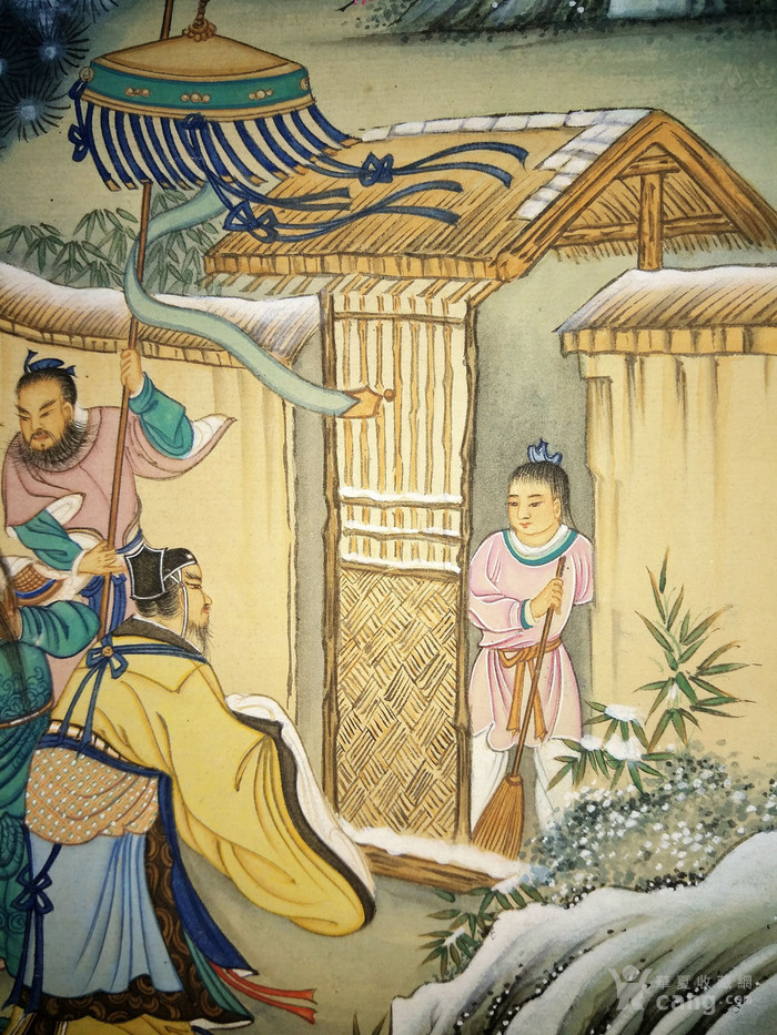 任率英.三顾茅庐人物故事立轴