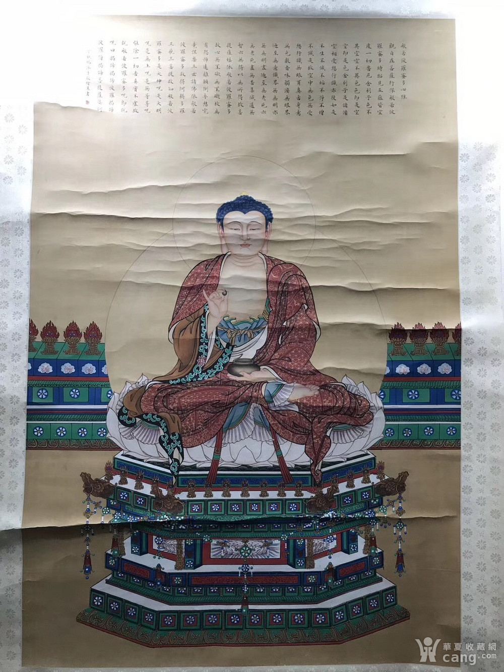 丁观鹏手绘佛祖画像