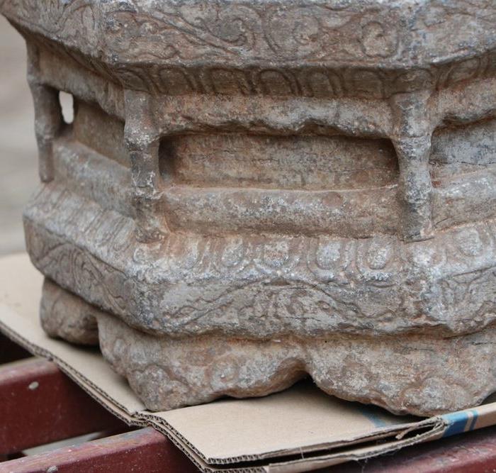 束腰覆莲 须弥座青石