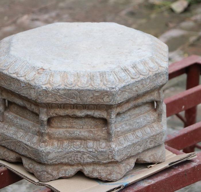 束腰覆莲 须弥座青石_地摊交易_华夏收藏网