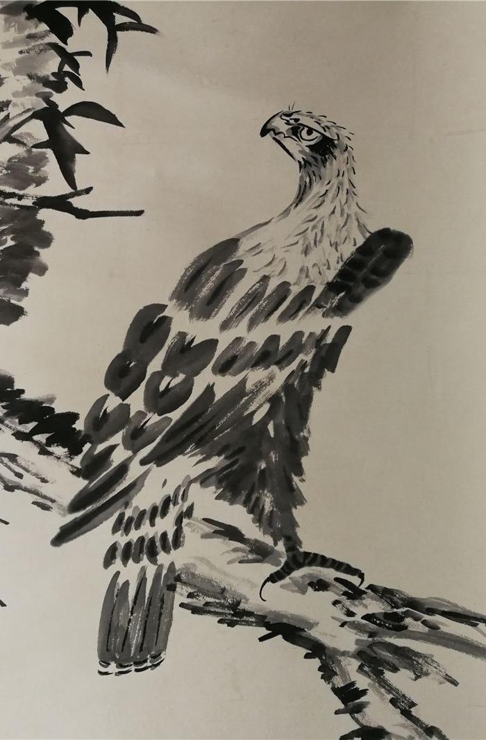 八大山人双鹰图