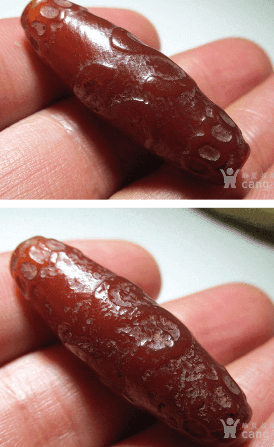 爆老 西亚千年 满红玛瑙 文字珠 包浆老道