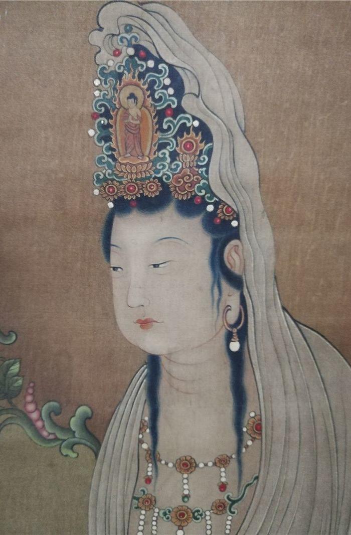 丁观鹏坐观音图图片_来自藏友德元聚宝阁_字画_地摊交易_华夏收藏 