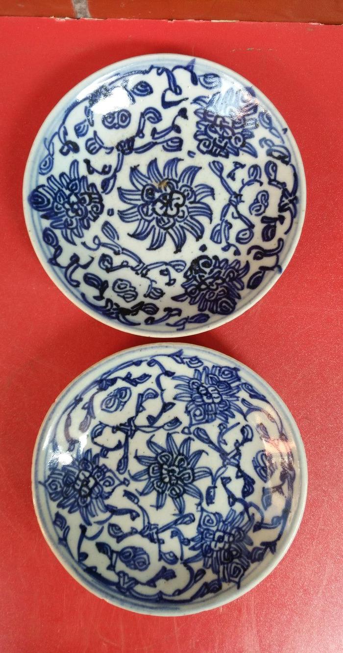 99品嘉庆盘子一对