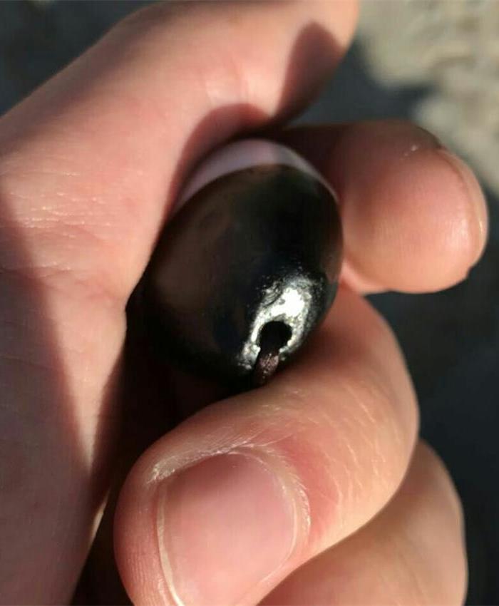 藏传老一线天珠黑白珠