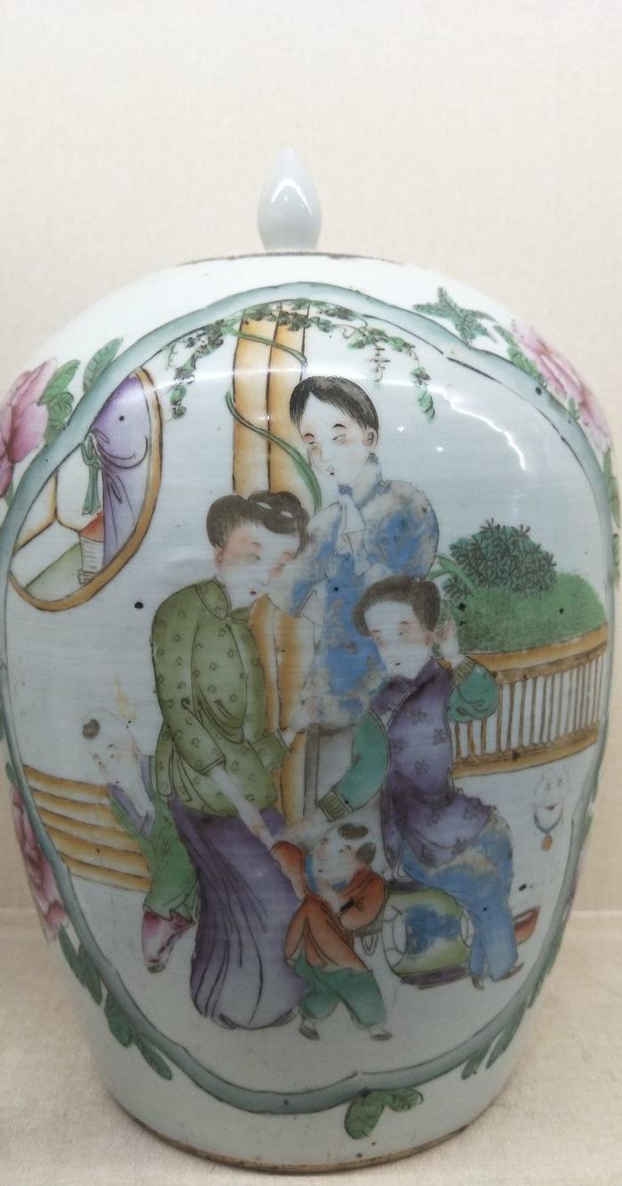 民国小脚女人冬瓜罐