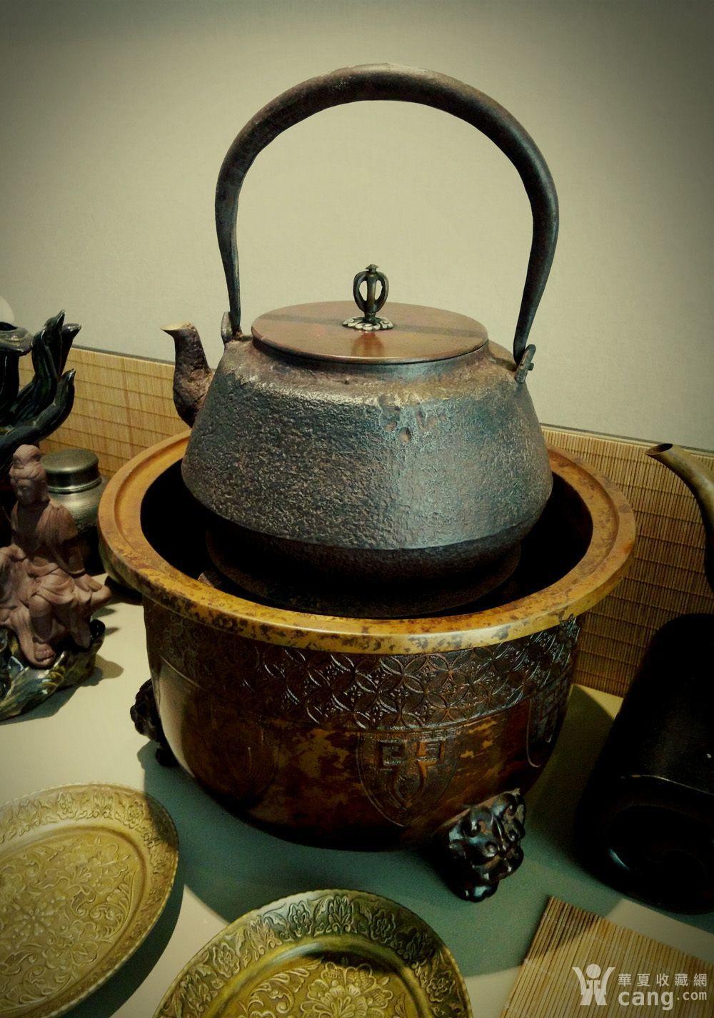506 日本茶道具精品小火钵 名家金森绍荣造小火钵