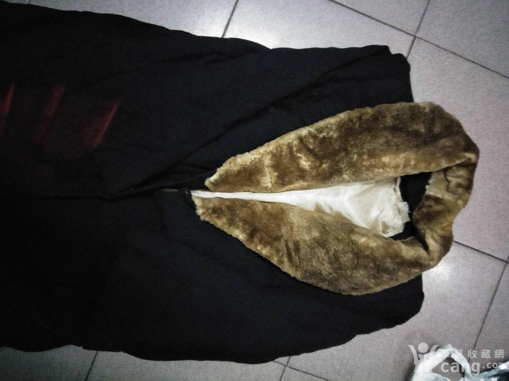 民国时期的政治名人文化名人 大亨级别的 黄狐皮 翻领呢大衣