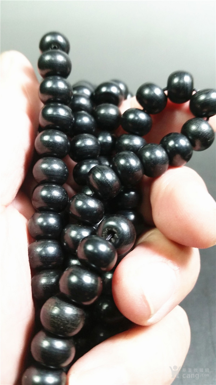 黑色菩提根圆珠老珠子佩件