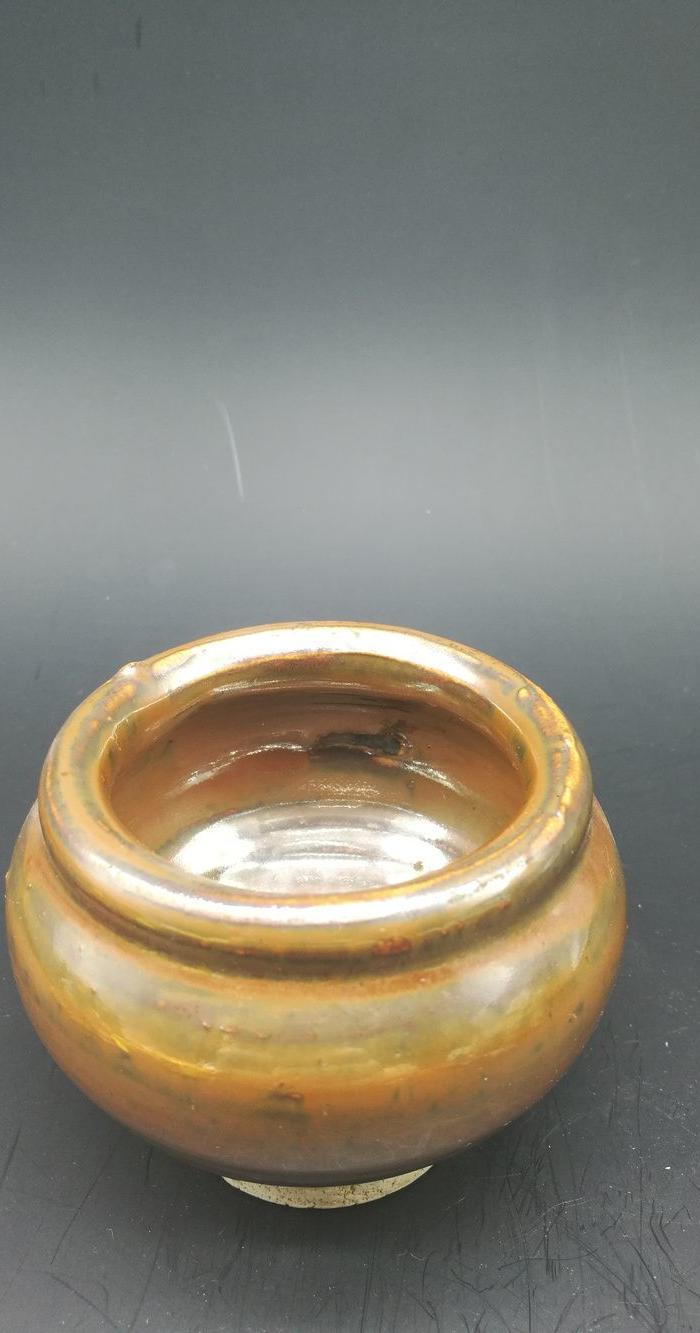 平定窑紫金釉小罐