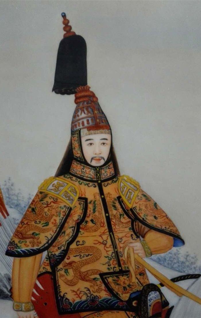 郎世宁瓷版画 乾隆皇帝