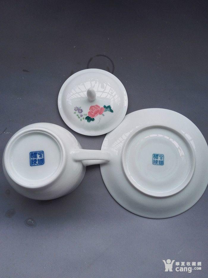 醴陵釉下五彩毛瓷杯一套 夏