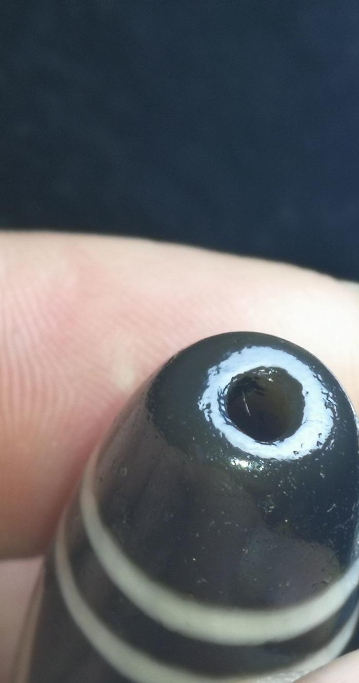 千年油光玛瑙玉髓天珠,带出的油光,包老