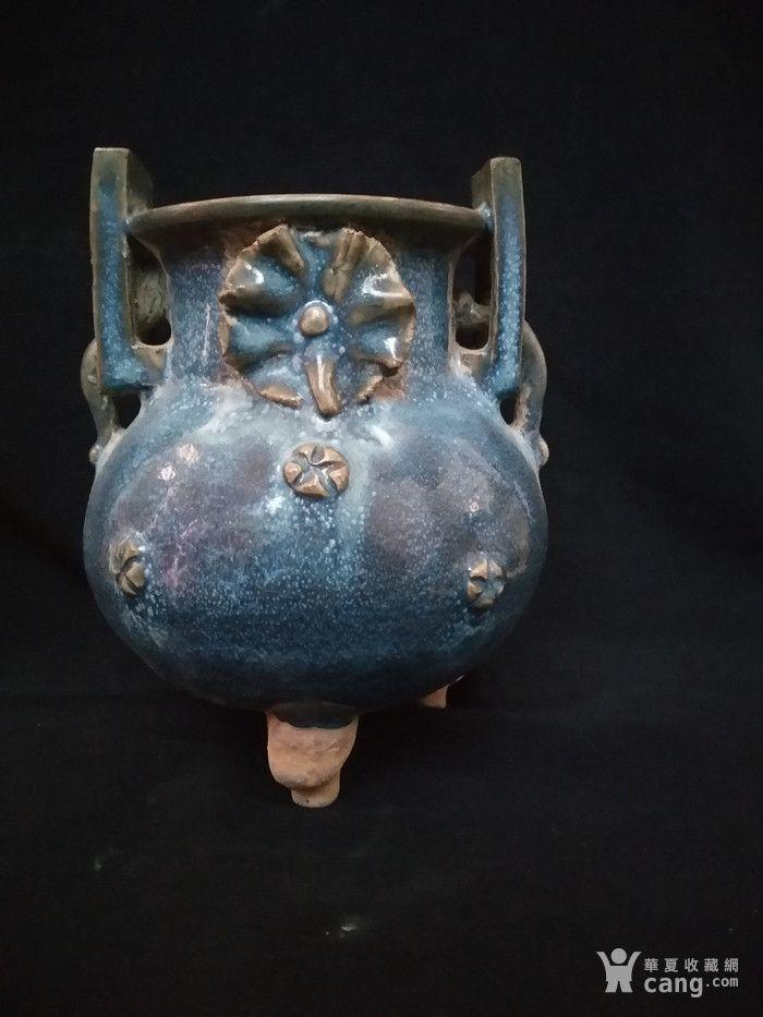 乡下收到钧窑三足香炉