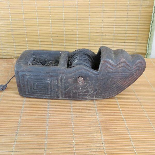 老墨斗 木工工具 异形墨斗